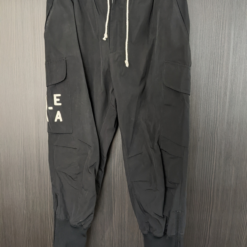 Emporio Armani Re-A Recycled Harem Cargo Pants Mens 48IT Black